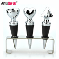 Free samples metal heart -shaped wine stopper